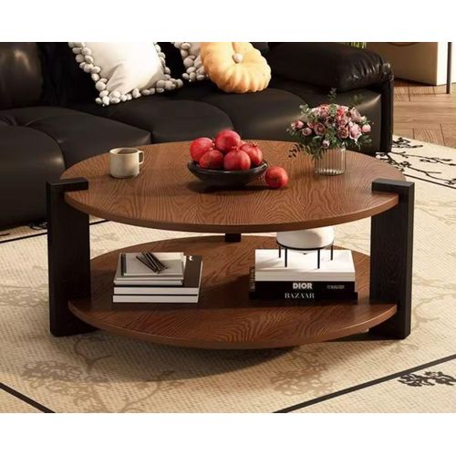 product_image_name-Generic- table basse moderne très classe bois massif(diametre 80cm,heuteur 40cm-3