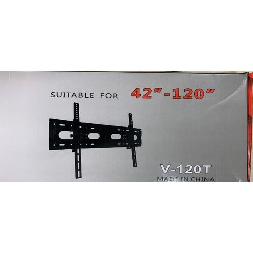 product_image_name-V-star-Support mural inclinable robuste Premium 2 mm V-120T pour téléviseurs de 42" à 120" pouces (107 à 305 cm), supportant jusqu'à 100 kg-1