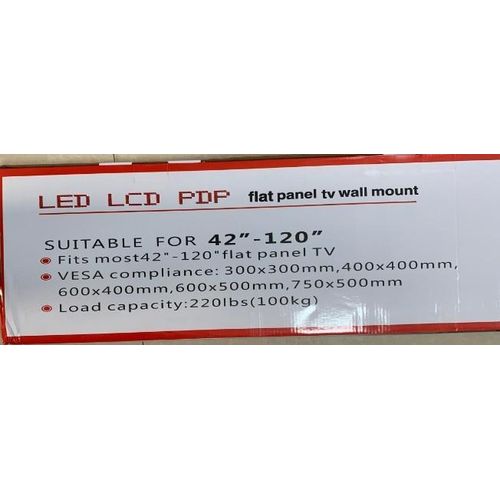 product_image_name-V-star-Support mural inclinable robuste Premium 2 mm V-120T pour téléviseurs de 42" à 120" pouces (107 à 305 cm), supportant jusqu'à 100 kg-6