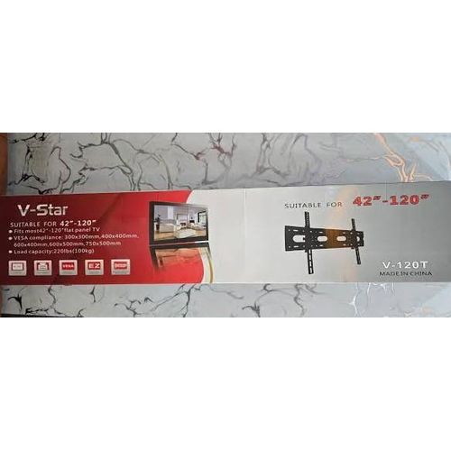 product_image_name-V-star-Support mural inclinable robuste Premium 2 mm V-120T pour téléviseurs de 42" à 120" pouces (107 à 305 cm), supportant jusqu'à 100 kg-8