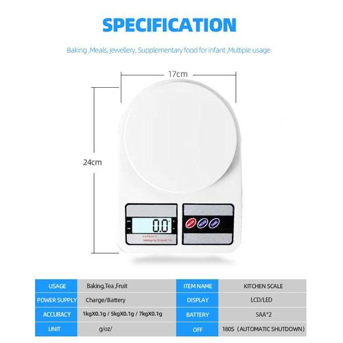 product_image_name-Generic-Balance de cuisine numérique SF 400, 1 g jusqu'à 10 kg, balance de cuisine, balance de précision, balance de précision-2