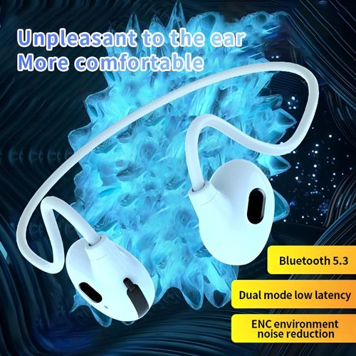 product_image_name-Generic-Casque Ecouteur Bluetooth Sans Fil - Conduction Osseuse - Audio Musique-8