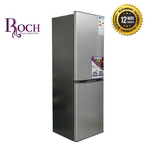 Roch Réfrigérateur Combiné - 2 Porte - 150 Litres - Rfr-150Db-L – Gris -  Garantie 12 Mois - Classe A+ - Prix pas cher