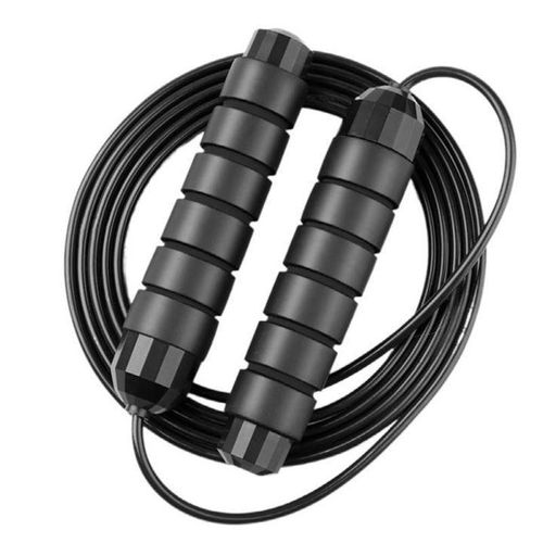 product_image_name-Generic-Tangle-Free Rapid Speed Jumping Rope Cable With Ball Bearings Steel Skipping Rope Gym Exercise-1