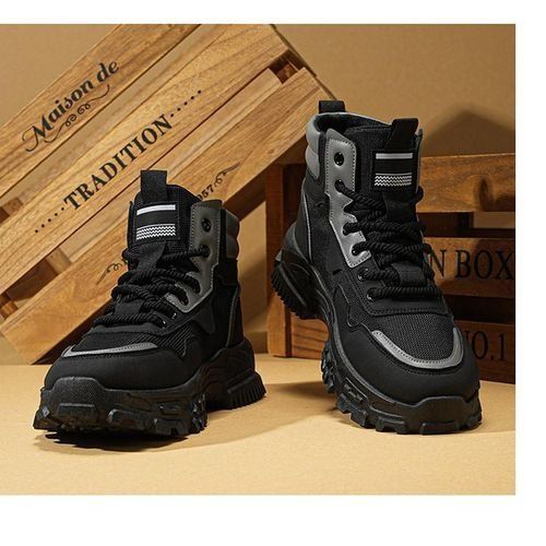product_image_name-Fashion-Bottes De Sport Montantes Pour Hommes Noir-6