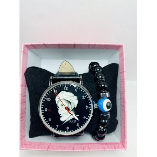 product_image_name-114 Amatoury-Montre Analogique en cuir noire BAYE NIASS-1