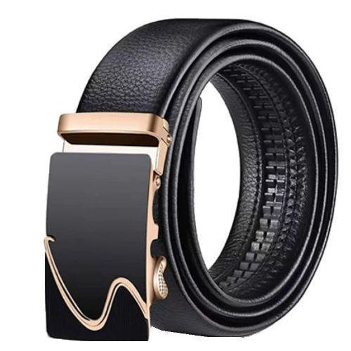 product_image_name-Fashion-Ceinture décontractée pour homme à motif ondulé - Noire-1