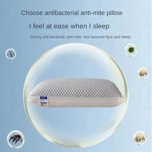 product_image_name-Generic-Housse en microfibre hypoallergénique, garnissage en duvet synthétique, oreiller respirant - Gris-4