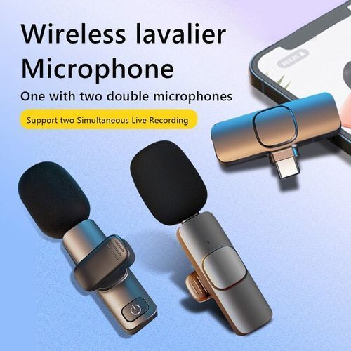Micro Cravate Sans Fil pour iPh-one/iOS/Android, Micro Cravate Portable  Plug & Play réduction du bruit pour , Facebook, Twitter, Tiktok  Video