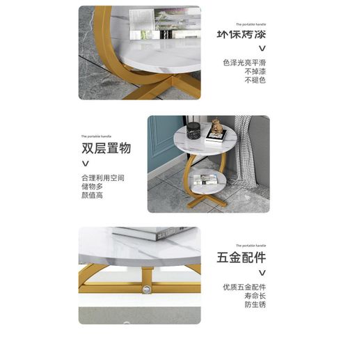 product_image_name-Generic-Table d'appoint à 2 niveaux – Table de chevet en bois avec étagère de rangement – Support moderne pour plantes dans salon, chambre à coucher, balcon,...-4