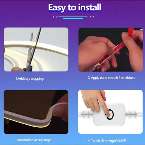 product_image_name-Generic-Bande lumineuse LED 3M pour cuisine et bureau - interrupteur tactile USB-2