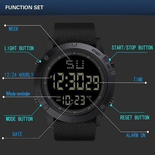 product_image_name-Fashion-Montre sport multifonction homme numérique LED avec cadran large et affichage lumineux - Noir-4