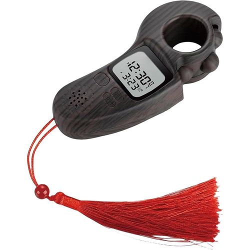 product_image_name-Generic-Compteur de Perles Électronique avec Lumière LED - Chapelet d'Invocation Style Grain de Bois 2040S Plage 0-99999-4