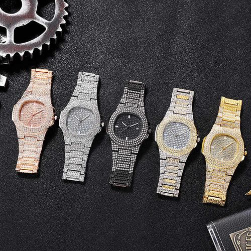 Montre diamant sales pas cher