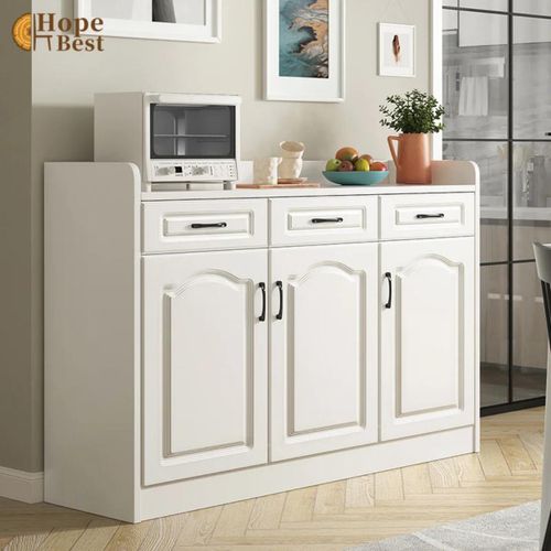 product_image_name-Generic-Buffet de Cuisine Moderne Blanc avec Rangements et Plan de Travail – Meuble Multifonction pour Micro-Ondes et Vaisselle – Armoire de Cuisine Élégante et Robuste-1