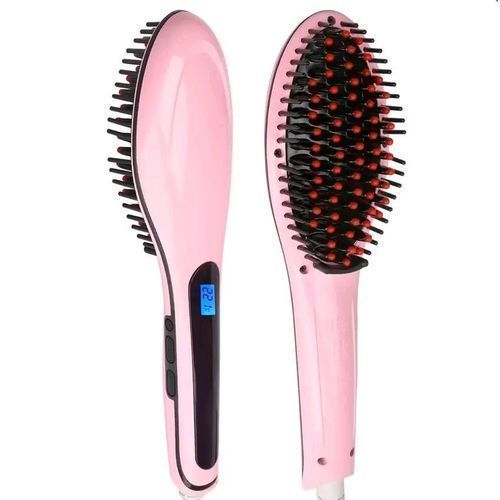 product_image_name-Generic-Brosse à cheveux à lisseur à peigne à cheveux avec lisseur LCD - 29W-3