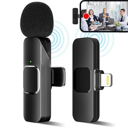 product_image_name-Generic-Microphone cravate sans fil TECHMASTERS K9 2,4 GHz pour l'enregistrement vidéo en direct de vlogs et d'interviews-1