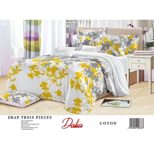 product_image_name-Generic-Draps coton 100% 3 pièces - Draps, 2 Oreilles-3