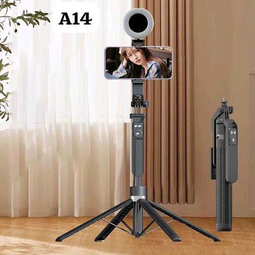 product_image_name-Generic-Perche à Selfie Trépied extensible avec commande sans fil pliable rotatif à 360° pour téléphone portable ou appareil photo-1