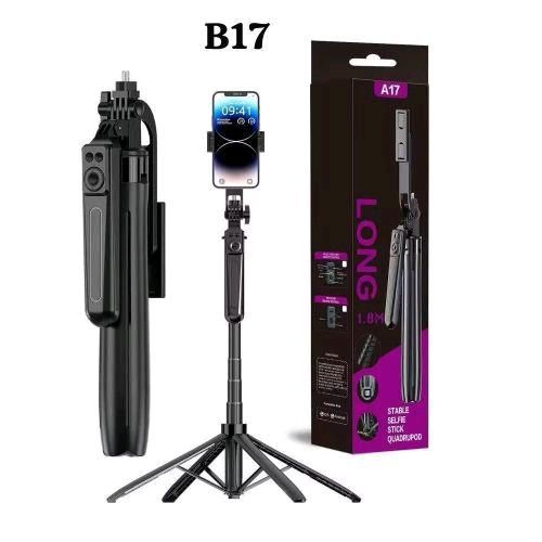 product_image_name-Generic-Perche à Selfie Trépied extensible avec commande sans fil pliable rotatif à 360° pour téléphone portable ou appareil photo-3