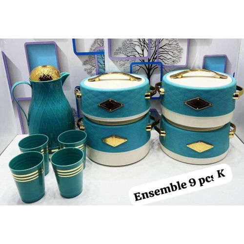 product_image_name-Generic-Ensemble Vaisselle Bol Thermos 24h - 9 Pièces-1