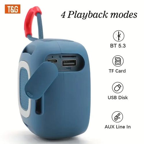 product_image_name-T&G-Enceinte Bluetooth sans fil TG659–Étanche, TWS 5.3, Carte TF, USB, Radio FM, Appels mains libres-6