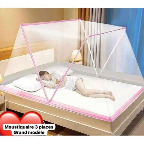 product_image_name-Generic- une moustiquaire pliable conçue pour un lit de trois places, de grand modèle. -1