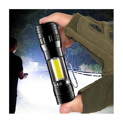 twinkstar Mini Lampe de Poche LED, Lampe Torche LED Super Lumineuse à  Piles, Lampe de Poche EDC Portable avec Pince, 5 Modes d'Éclairage pour le  Camping, la Randonnée, la Pêche : 