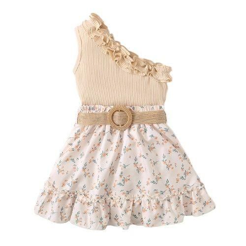product_image_name-Catpapa-Petite fille 2pcs 1-6 ans hors épaule top avec jupe florale-1