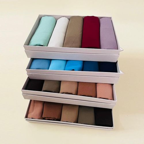 product_image_name-Generic- Pack de 05 VoileHijab en mousseline Doux - Large Choix de Couleurs - Confort & Élégance  -2