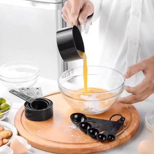 product_image_name-Generic-10 articles d'outils de mesure: cuillères à mesurer de cuisine, cuillères à thé, cuillères à sucre, pour gâteau, pâtisserie, farine, tasses à mesurer, cuillères à mesurer de cuisine-4
