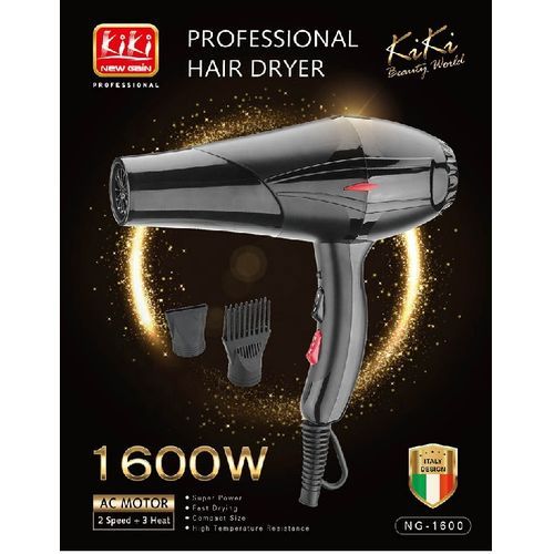 product_image_name-Kiki New Gain-Sèche-Cheveux Professionnel - 1600W - Noir-2