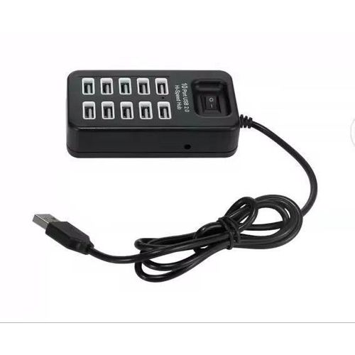 product_image_name-Generic-Hub USB 10 ports - Multi-port Hub USB 2.0 - Noir-2
