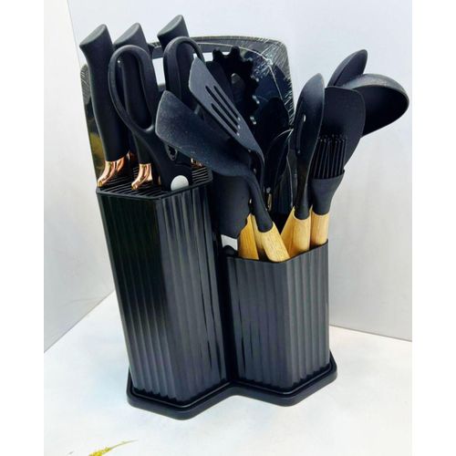 product_image_name-Generic- Ensemble d'ustensiles de cuisine et de couteaux composé de 19 pièces-1