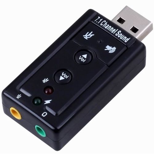 Sans Marque Carte son pour PC portable - USB 7.1 canaux Périphérique audio  Adaptateur à prix pas cher