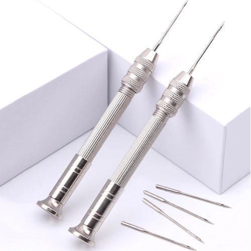 product_image_name-Generic-Ensemble De Poinçons De Couture En Cuir, Kit D'outils De Réparation De Chaussures Multifonctionnelles Remplaçables, Aiguilles De Couture, Bricolage, Artisanat Du Cuir-8