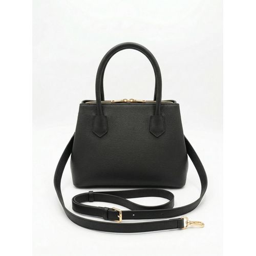 product_image_name-Generic-Sac à Main Femme Lala – Noir – Cuir Véritable Grainé – Double Anse & Bandoulière-1