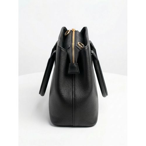 product_image_name-Generic-Sac à Main Femme Lala – Noir – Cuir Véritable Grainé – Double Anse & Bandoulière-2