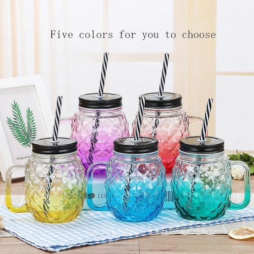 product_image_name-Generic-Bouteille en verre Mason Jar Mojito en forme d'Ananas rond de 480ML-2