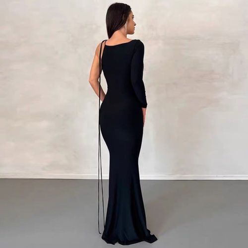 Generic Robe De Soiree Longue Moulante En Noire Prix pas cher Jumia SN