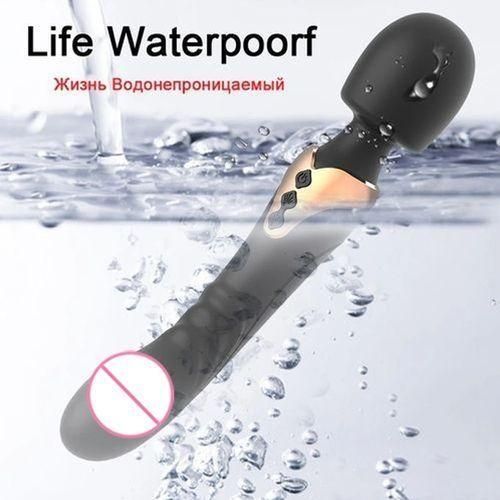 product_image_name-SEXTOYS-Puissant Dildos Vibromasseur Double Moteur Silicone Grande Taille Baguette G - Spot Masseur Couple Sex Toy Adult Clitoris Stimulateur - Noir-6