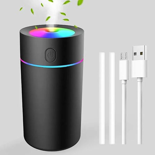 LTS FAFA Humidificateur USB pour chambre à coucher, plantes, bureau, petit  humidificateur portatif à brume fraîche de 300 ml avec lumière