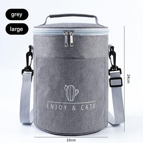 product_image_name-Generic-Grand sac isotherme rond en aluminium épais, portable, gris clair-1