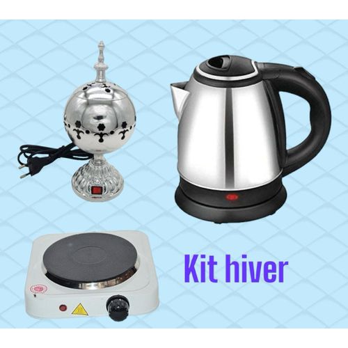 Generic kit Hiver Plaque chauffante + bouilloire chauffe eau +