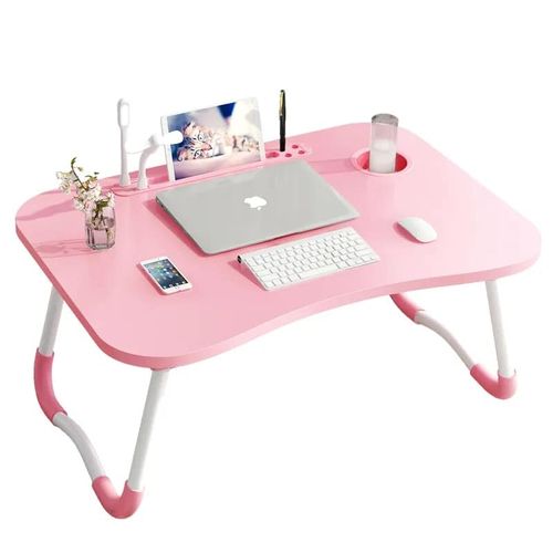 Plateau de lit pour ordinateur portable, bureau avec lampe de