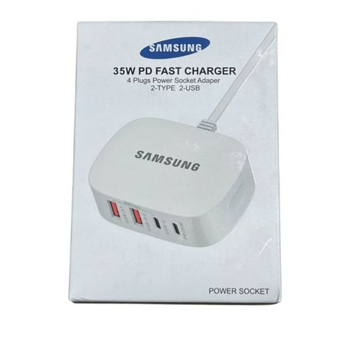 Samsung Chargeur rapide Samsung 35W, 4 prises adaptateur de prise