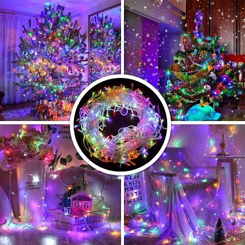 GloBrite Guirlande lumineuse de Noël avec 12 étoiles et 138 LED – Guirlande  lumineuse avec 8 modes d'éclairage et mémoire pour Noël, mariage, fête
