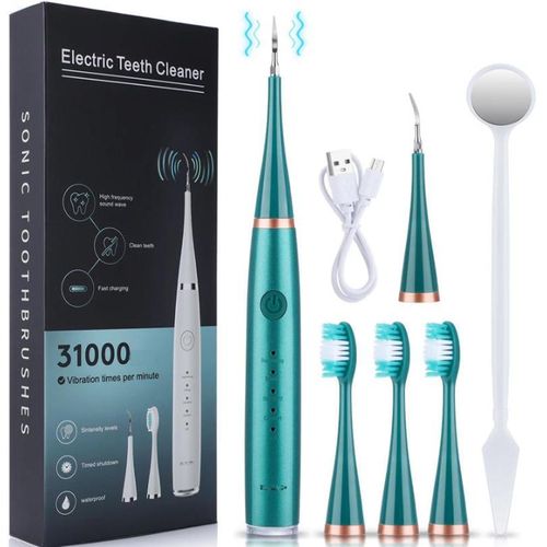 product_image_name-Generic-Brosse à dents électrique ultrasonique 2 en 1 avec batterie rechargeable et tête amovible, 5 modes de soin, détartrage, blanchiment des dents, kit d'hygiène bucco-dentaire-1