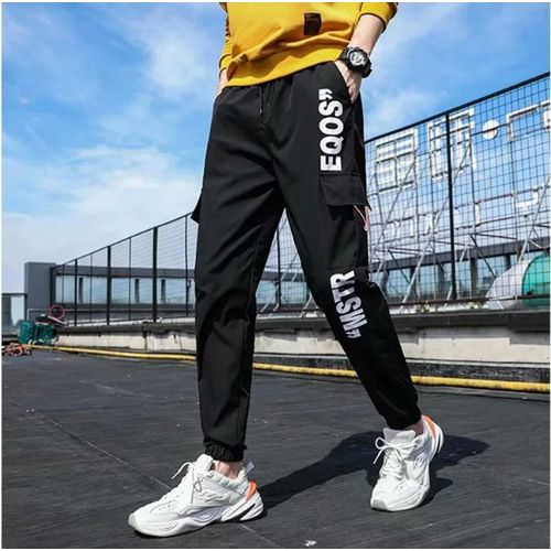 Generic Pantalons decontractes pour hommes pantalons Cargo de rue taille haute jogging sarouel Hip Hop noir Prix pas cher Jumia SN