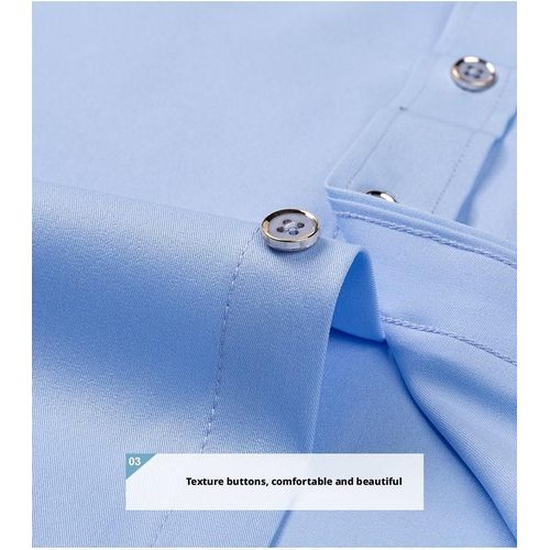 product_image_name-Berrykey-Chemise à manches longues unie de qualité professionnelle pour hommes - Bleu-7
